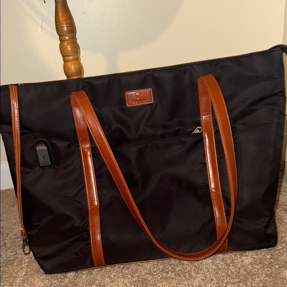 Black and Brown Men's Tote Bag